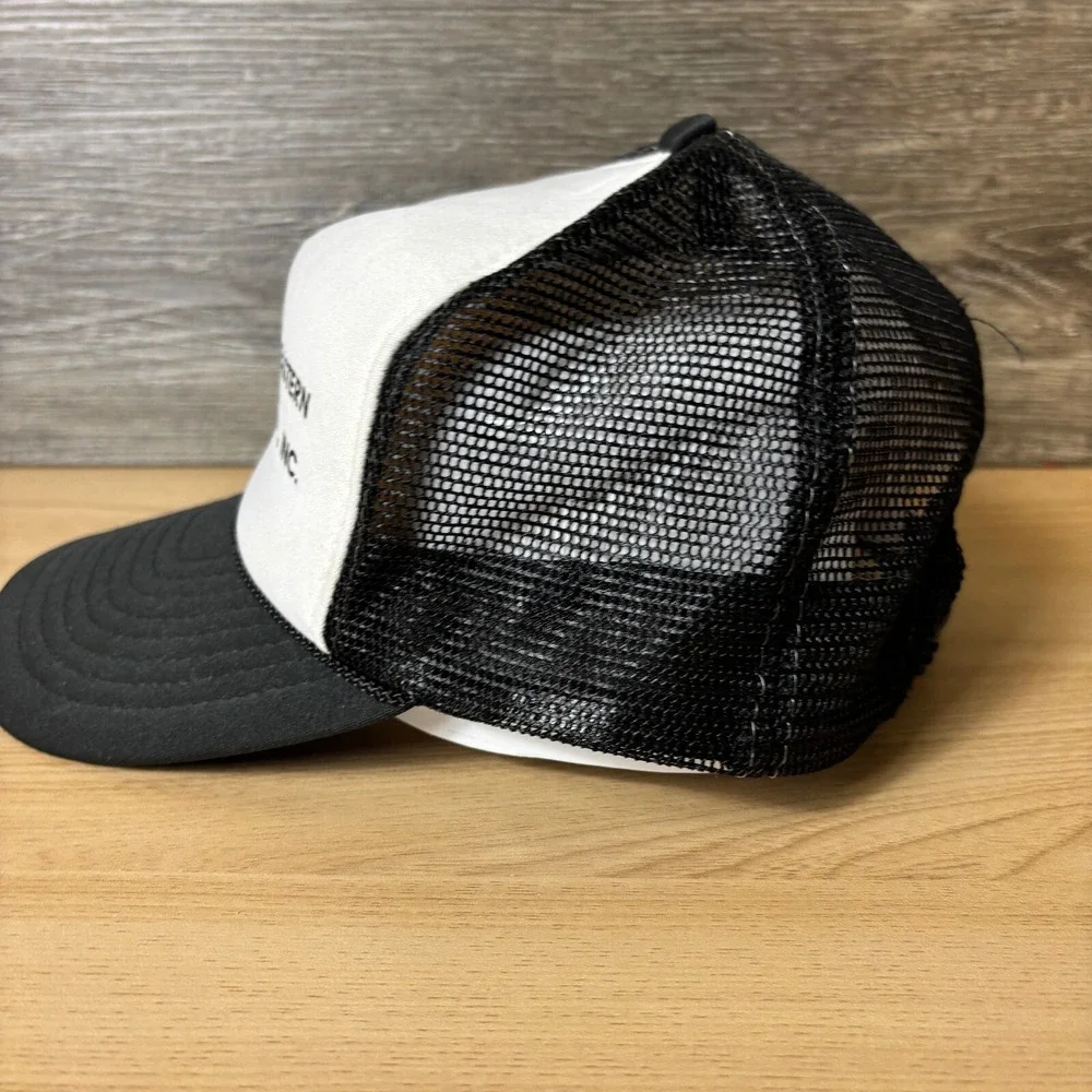 Vintage Southeastern Fly Ash Hat Cap‎ Snap Back Black Trucker